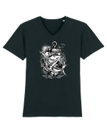 Fishing Time Tricou mânecă scurtă guler V Bărbat Presenter