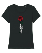 Bones And Roses Tricou mânecă scurtă guler larg fitted Damă Expresser