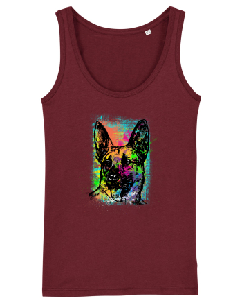 German Shepherd Burgundy