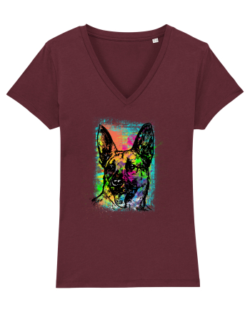 German Shepherd Burgundy
