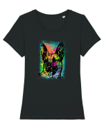 German Shepherd Tricou mânecă scurtă guler larg fitted Damă Expresser