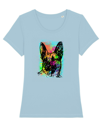 German Shepherd Sky Blue