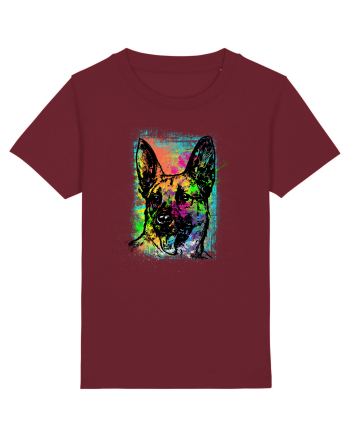 German Shepherd Burgundy