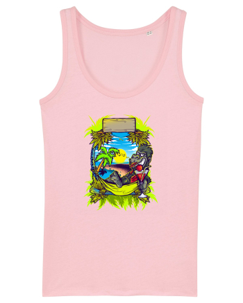 Tropical Gorilla Party Cotton Pink