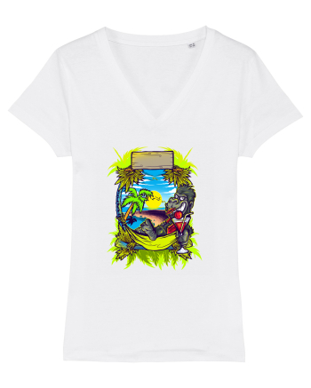 Tropical Gorilla Party White