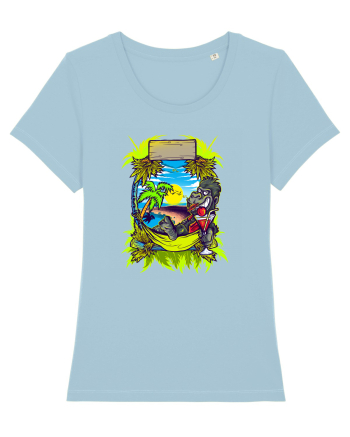 Tropical Gorilla Party Sky Blue