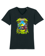 Tropical Gorilla Party Tricou mânecă scurtă guler V Bărbat Presenter