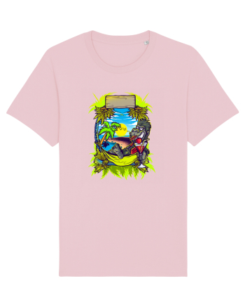 Tropical Gorilla Party Cotton Pink