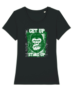 Get Up Stand Up Tricou mânecă scurtă guler larg fitted Damă Expresser