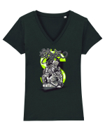 Graffiti Artist Tricou mânecă scurtă guler V Damă Evoker