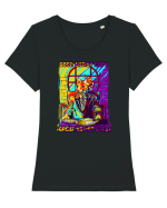 Good And Great Artists Tricou mânecă scurtă guler larg fitted Damă Expresser