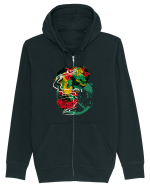 Flower Dragon Hanorac cu fermoar Unisex Connector