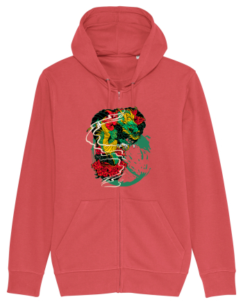 Flower Dragon Carmine Red