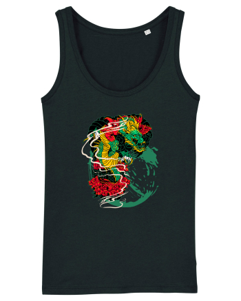 Flower Dragon Black