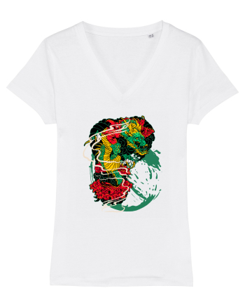 Flower Dragon White