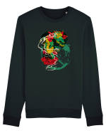 Flower Dragon Bluză mânecă lungă Unisex Rise