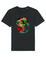 Flower Dragon Tricou mânecă scurtă Unisex Rocker