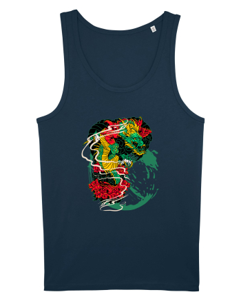 Flower Dragon Navy