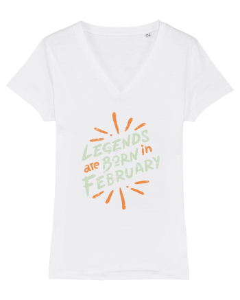 Legends Are Born In February White