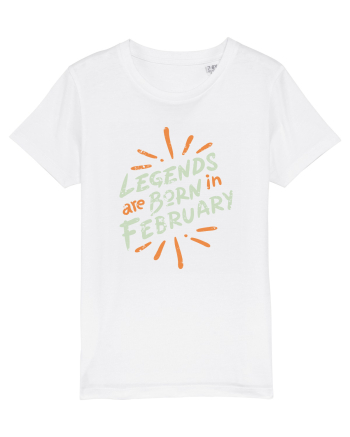 Legends Are Born In February White