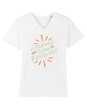 Legends Are Born In February White