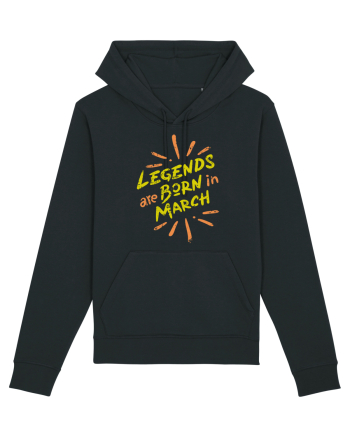 Legends Are Born In March Black