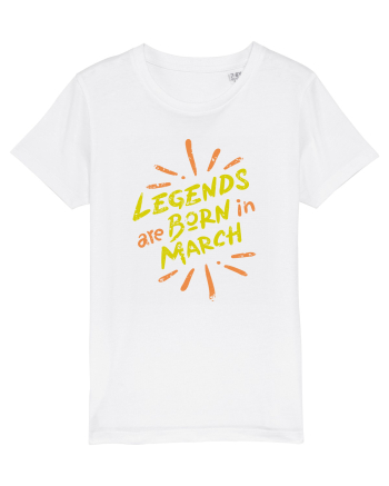 Legends Are Born In March White