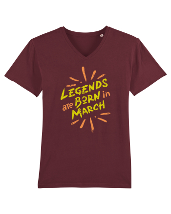 Legends Are Born In March Burgundy