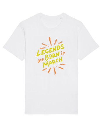 Legends Are Born In March White
