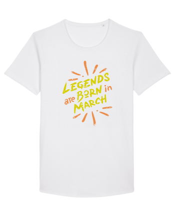 Legends Are Born In March White