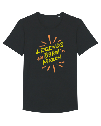 Legends Are Born In March Black