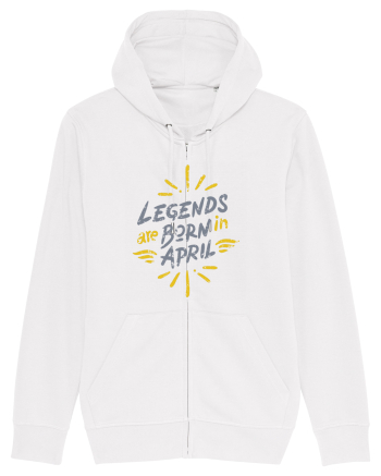 Legends Are Born In April White