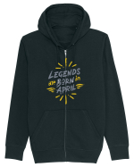 Legends Are Born In April Hanorac cu fermoar Unisex Connector