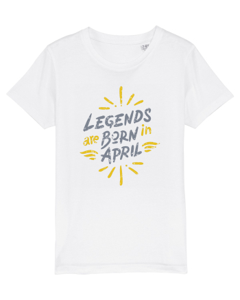 Legends Are Born In April White