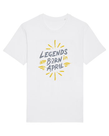 Legends Are Born In April White