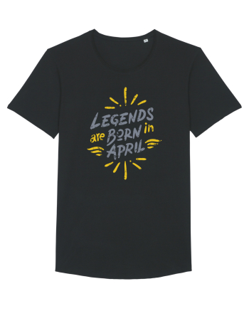 Legends Are Born In April Black
