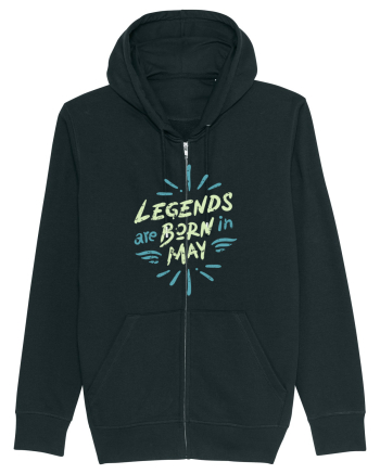 Legends Are Born In May Black