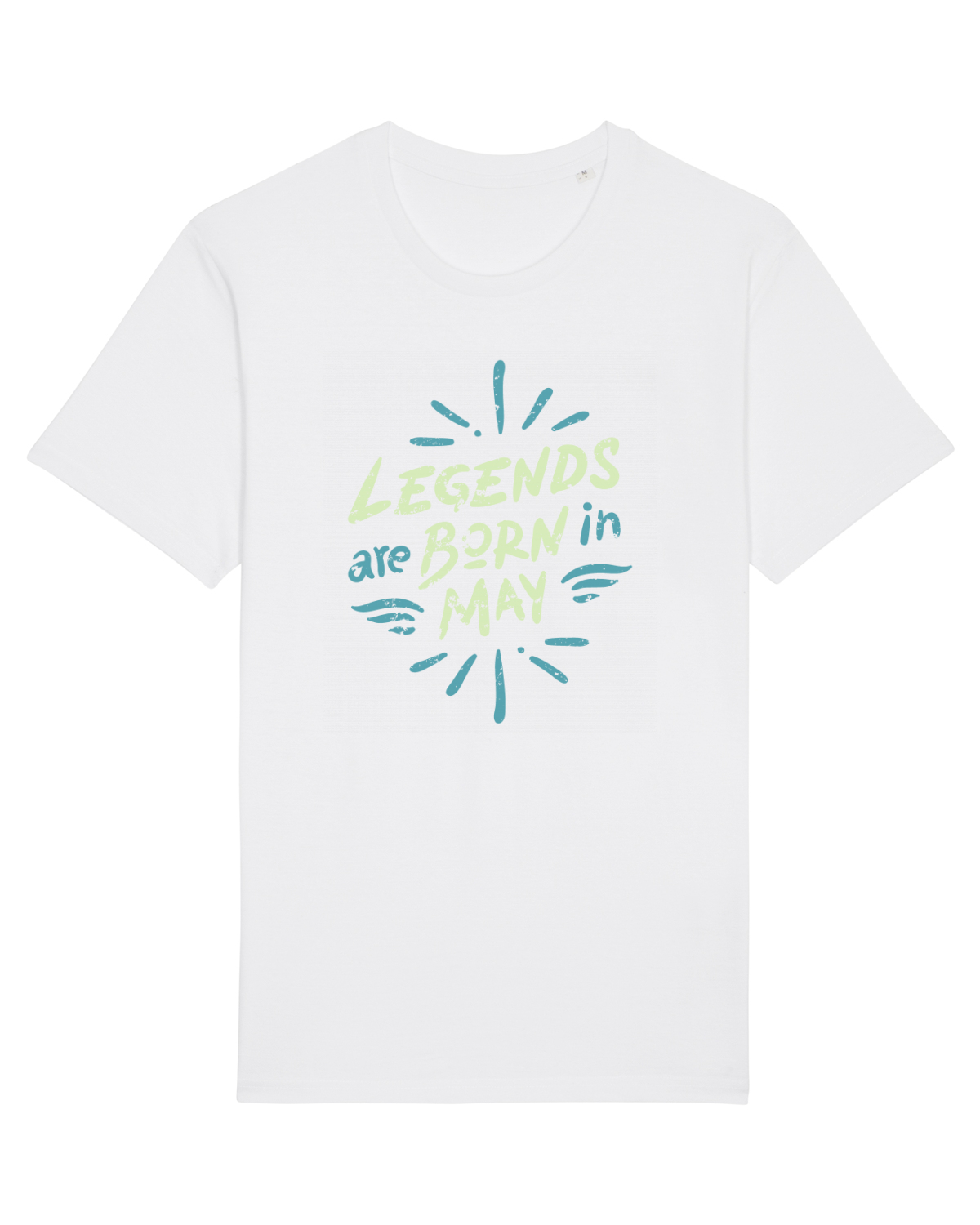 Tricou mânecă scurtă Unisex Rocker White