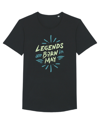 Legends Are Born In May Black