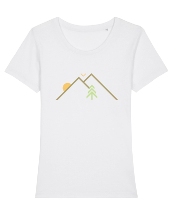 Peisaj Geometric Minimalist White
