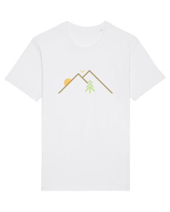 Peisaj Geometric Minimalist White