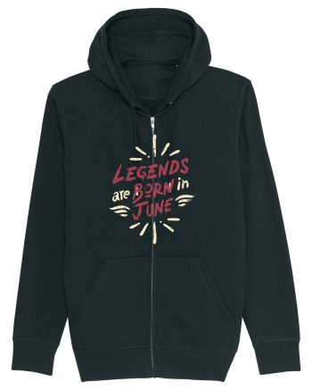 Legends Are Born In June Black