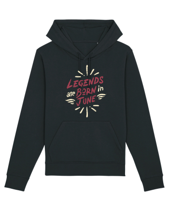 Legends Are Born In June Black