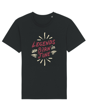 Legends Are Born In June Black