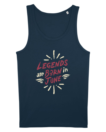 Legends Are Born In June Navy