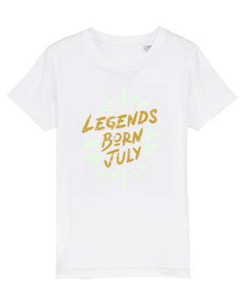 Legends Are Born In July White