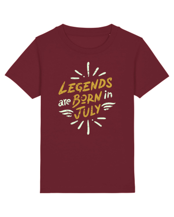 Legends Are Born In July Burgundy