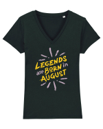 Legends Are Born In August Tricou mânecă scurtă guler V Damă Evoker