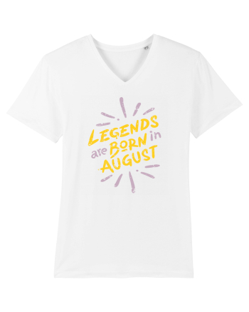 Legends Are Born In August White