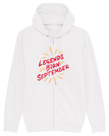 Legends Are Born In September White